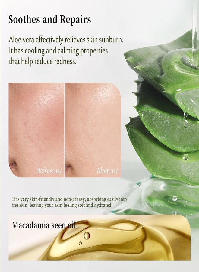 Grospe Organic Aloe Vera Gel Stick for Face & Body, Pure Aloe Gel Ideal for Hydrating, Soothing for Dry Skin, Anti-Wrinkle, Acne Scars, Soothing After Sun Care Relief - Image 3
