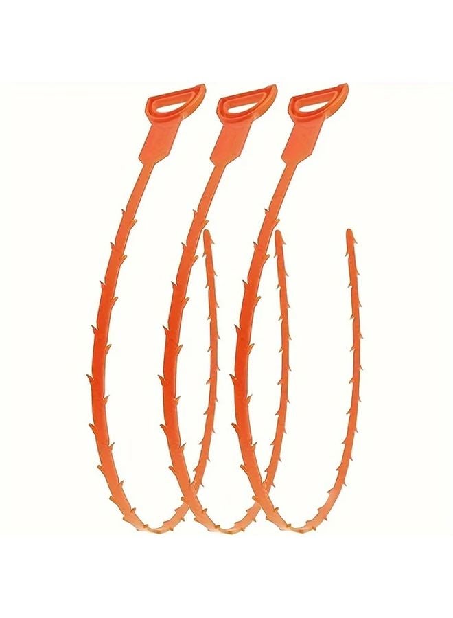 3pcs Retractable Sink Drain Hair Cleaner Anti Blocking Sewer Dredge Tool - Image 1