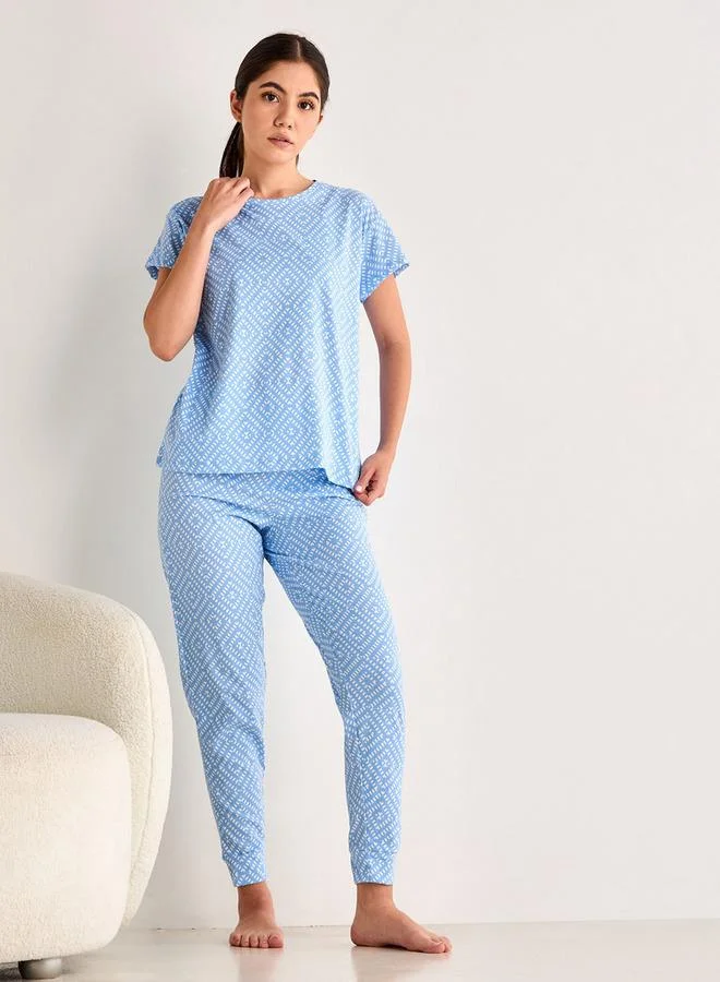 Splash FAV Printed Pyjama Set