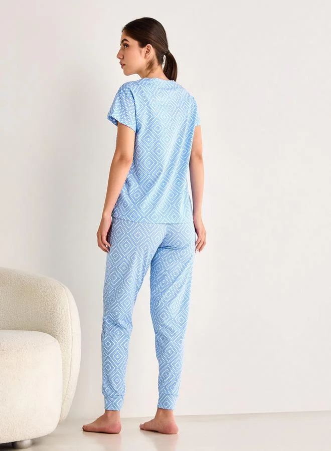 Splash FAV Printed Pyjama Set