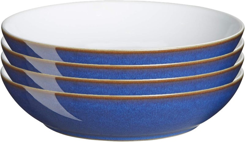 Denby Denby Imperial Set of 4 Pasta Bowl Set One size cobalt blue  - Image 1