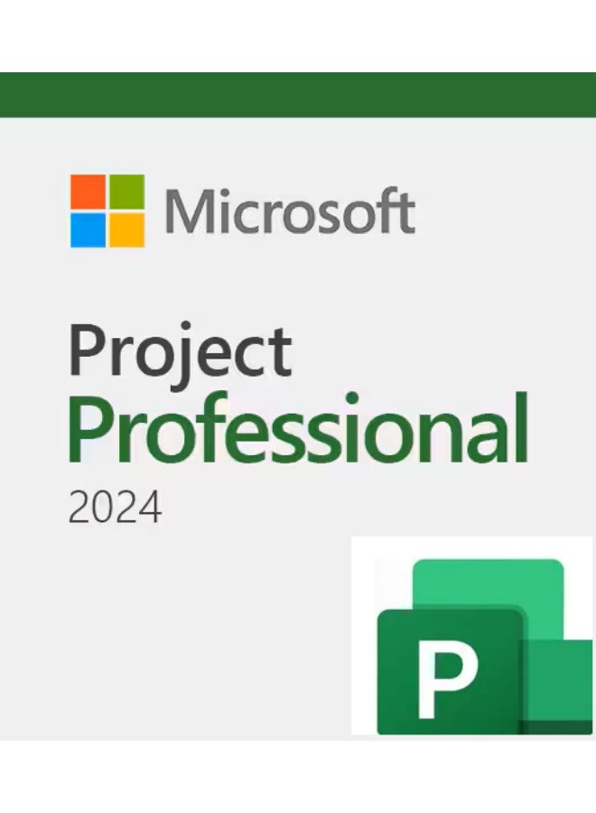 Microsoft مفتاح اشتراك Project Professional 2024 لنظام ويندوز PC