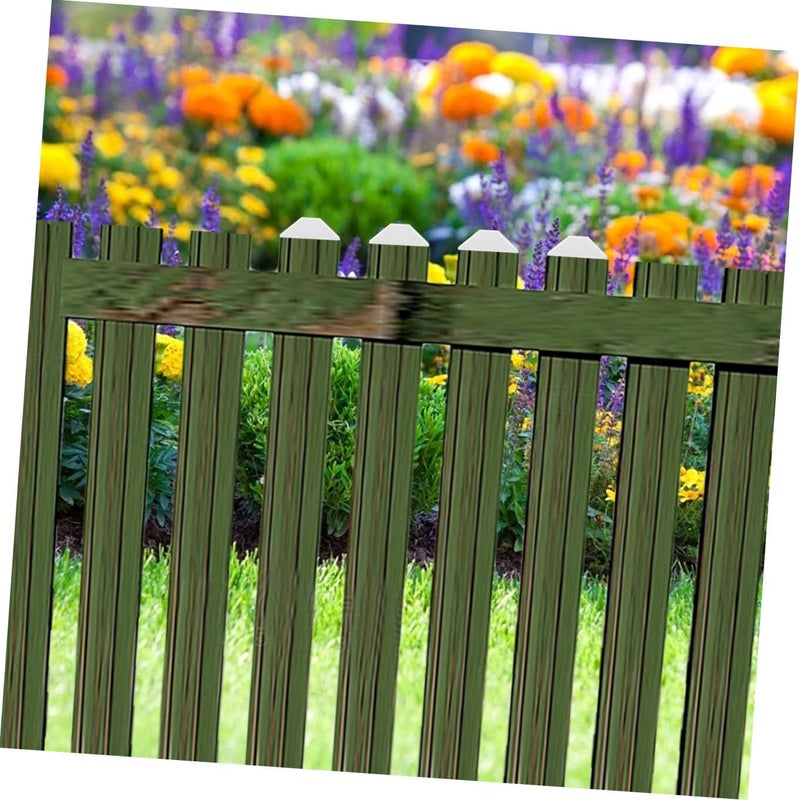 Angoily 8pcs PVC Fence Top Cap Flat Covers Fence Cap Column Cover Replacement Vinyl Picket Sealing for Pets Safety - Image 4