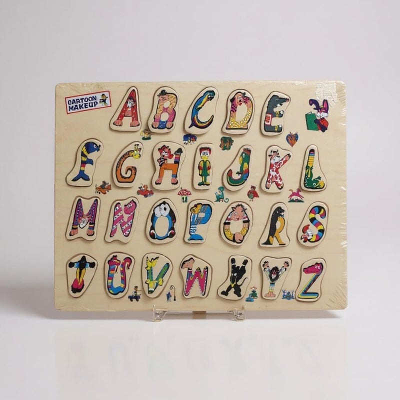B&D Wooden Alphabet Puzzle Board for Toddlers - Image 1