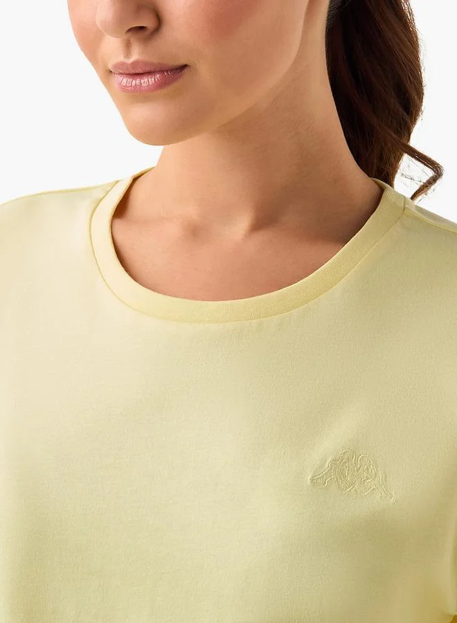 Kappa YELLOW Kappa Women Logo Embroidered T shirt for Women | Best Price UAE