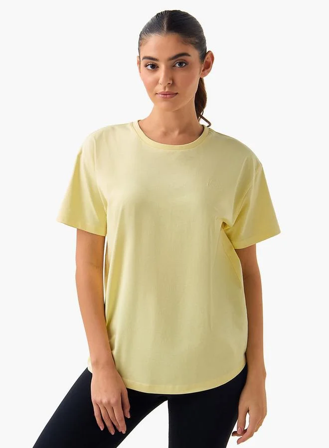 Kappa YELLOW Kappa Women Logo Embroidered T shirt for Women | Best Price UAE
