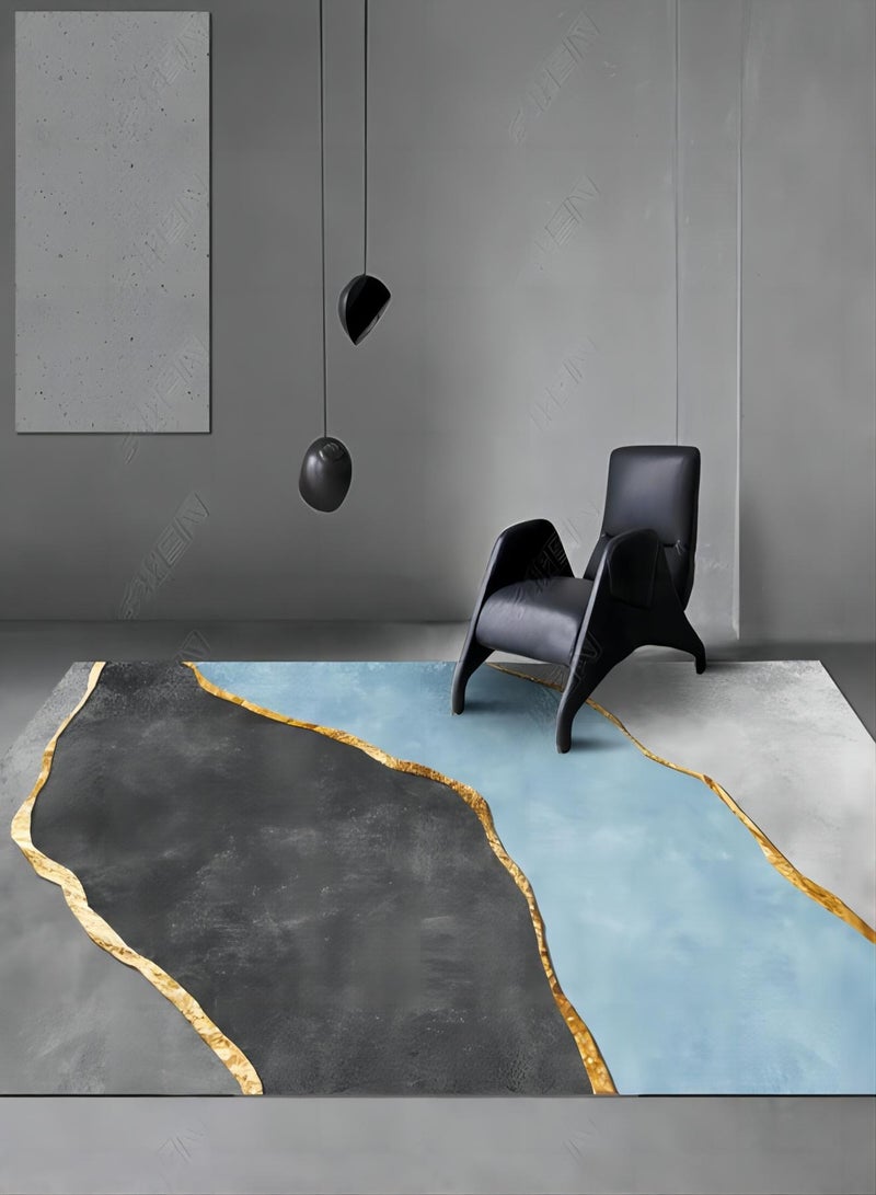 Sharpdo Artistic Abstract Area Rugs Non Slip Soft Modern Interior Carpet Water Proof Area Rug Non Shedding 160*230 cm Suitable for Bedroom Living Room Apartment - Image 2