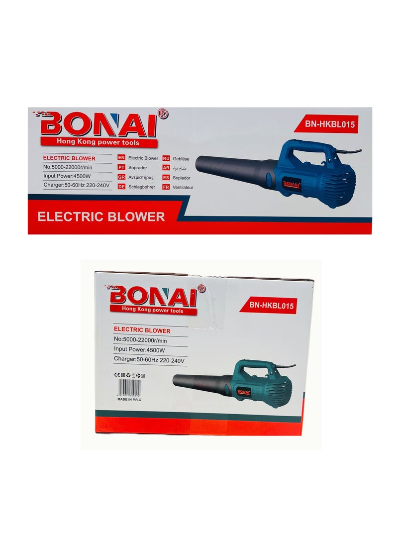 BONAI 4500W Electric Air Blower with 22000RPM 240V Lightweight Durable Materials for Cleaning Drying and Inflating (BN-HKBL015)  - Image 4