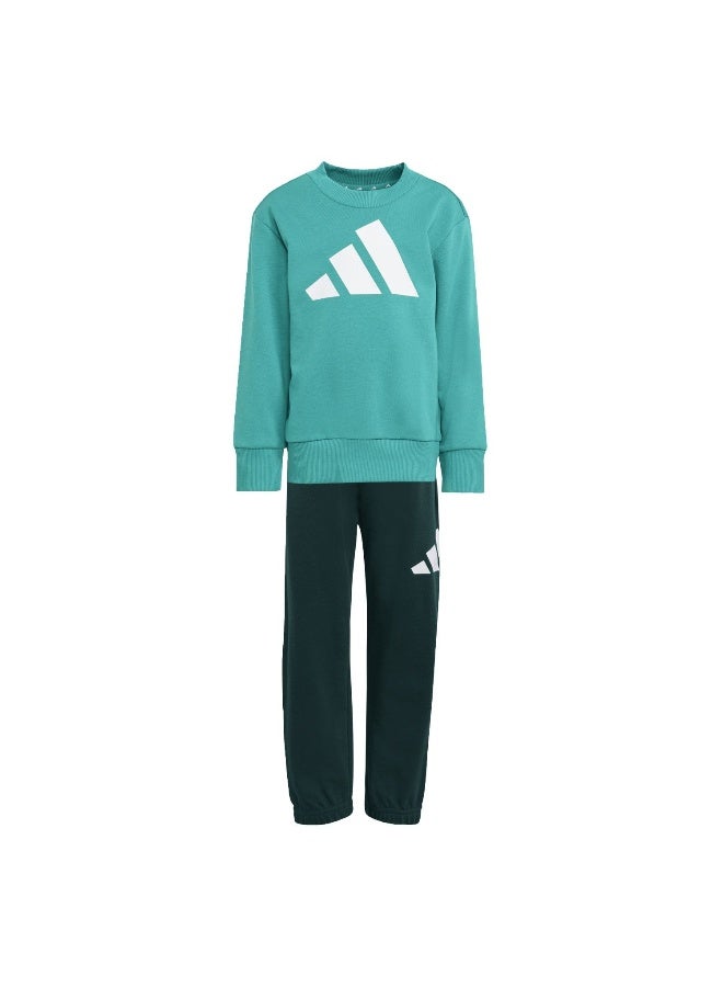 Adidas Lk Bl Ft Jog Green Training Suits For Kids 3-4Y - Image 1