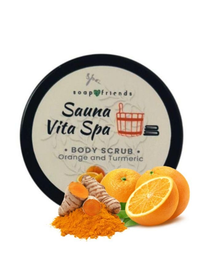 Soap&Friends Orange Turmeric Body Scrub 50ml for Sauna and Steam Bath Glow  - Image 1