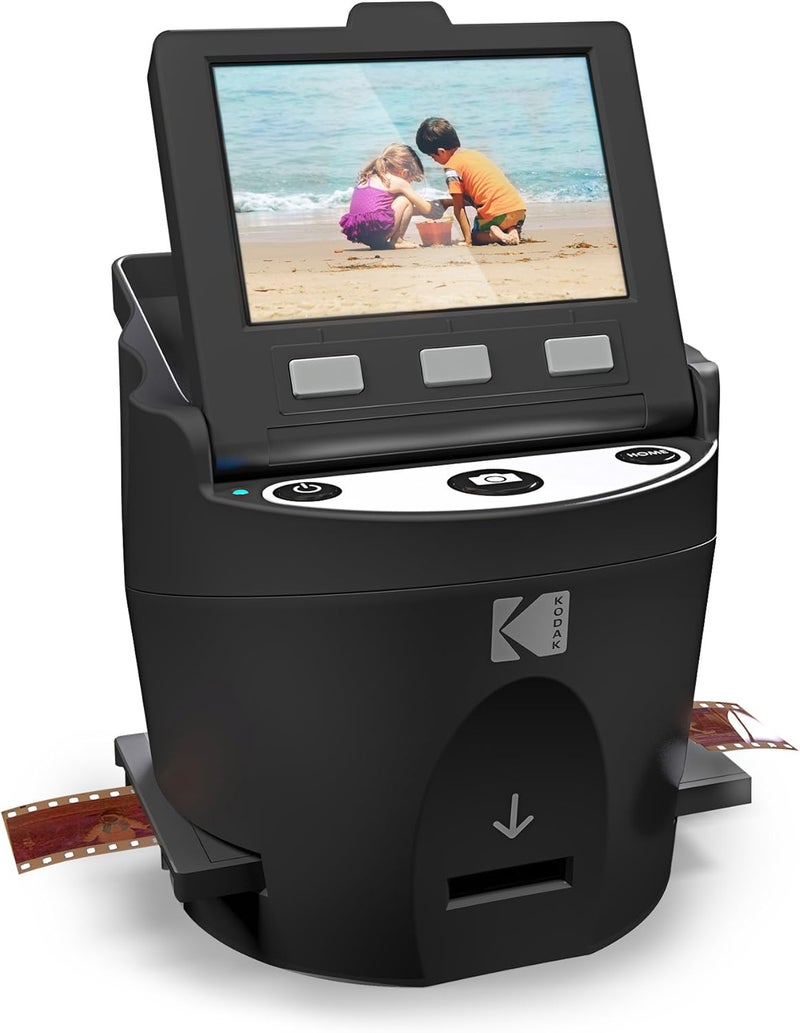 Kodak Kodak SCANZA Digital Film  Slide Scanner  Converts 35mm 126 110 Super 8  8mm Film to JPEG with 35 LCD EasyLoad Inserts  Adapters  - Image 1