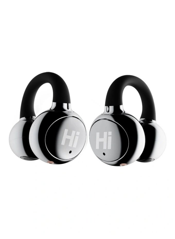 HiFuture FlexClip Open-Ear Wireless Earbuds | 30-Hour Playtime | AI ENC Noise Cancellation | Comfortable & Secure Fit | Bluetooth Headphones – Black - Image 2
