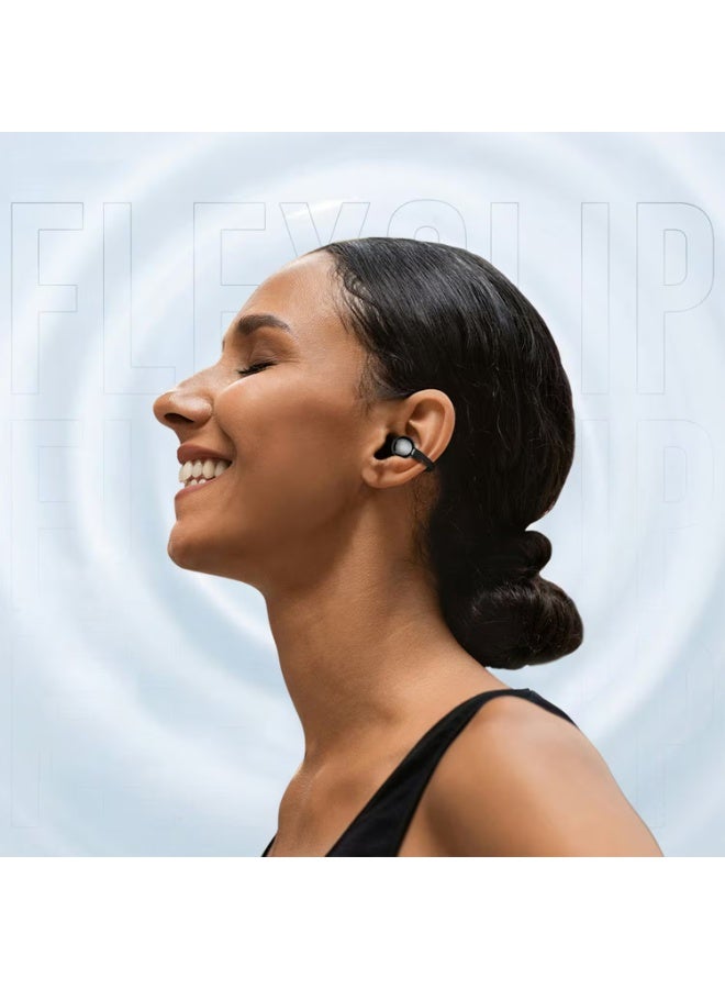 HiFuture FlexClip Open-Ear Wireless Earbuds | 30-Hour Playtime | AI ENC Noise Cancellation | Comfortable & Secure Fit | Bluetooth Headphones – Black - Image 5
