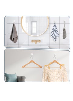 Excefore Round Plastic Hooks, 24 Pcs Small Self Stick Hooks, for Hanging Wall Hooks White Self Adhesive Hooks, Seamless Self Sticky Hook, Waterproof Oil Proof Stainless Hooks, for Kitchen Bathroom Office  - Image 4