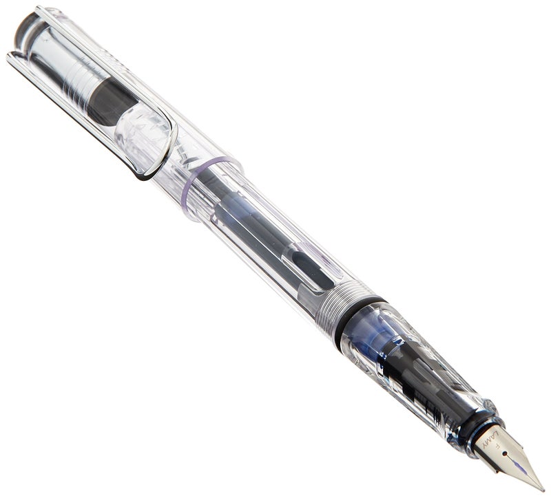 Lamy Safari Vista Fountain Pen & Cartridges, Clear, Fine Nib - Image 1