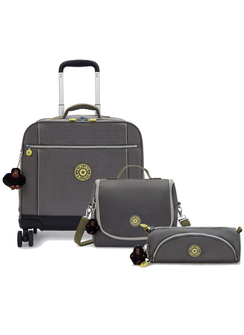 kipling Storia + New Kichirou + Cute (Buy Trolley + Lunch Bag Get Free Pencil Case) Back to grey  - Image 1