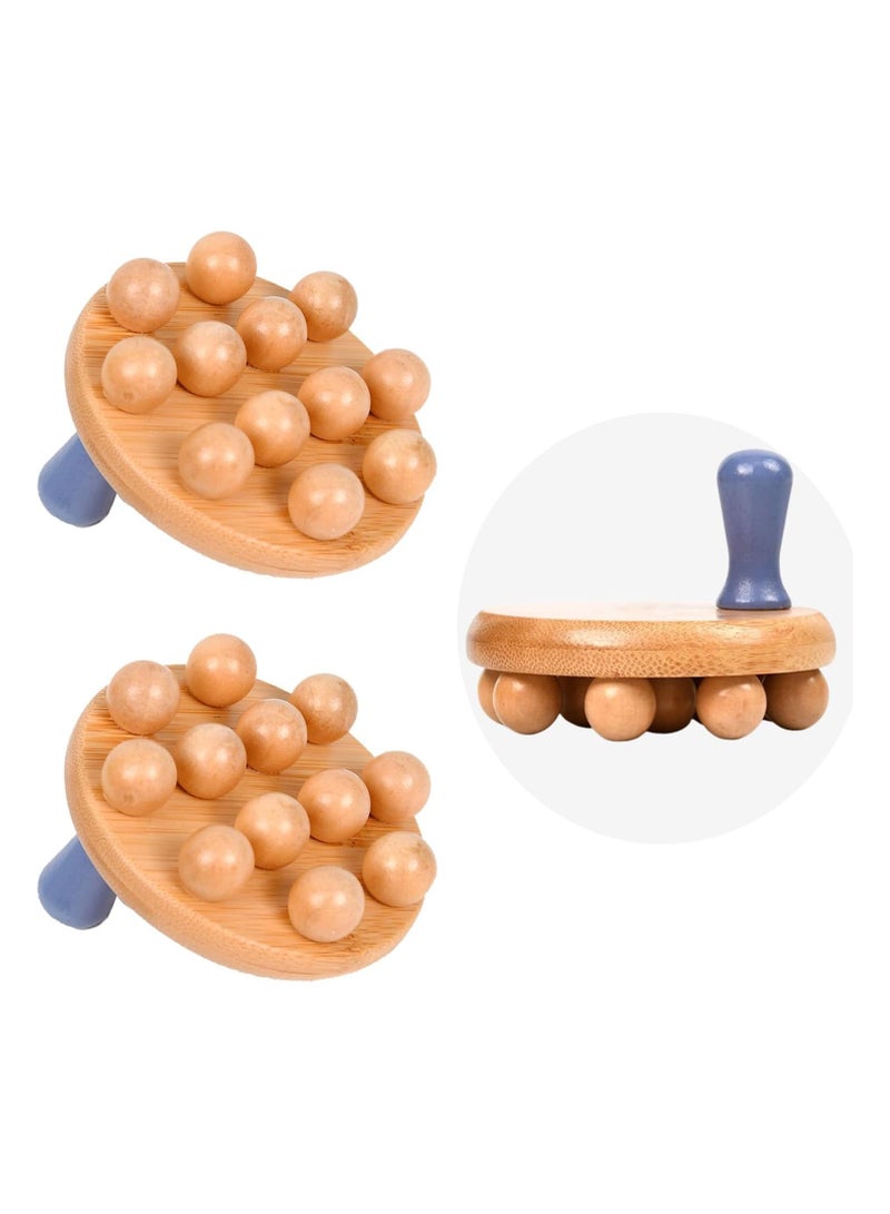 general Wooden Body Brush, 2-Pack Cellulite Massager Lymphatic Drainage Massager, Wood Massage Tool Wood Massage Tool, Wooden Massage Body Brush - Image 1