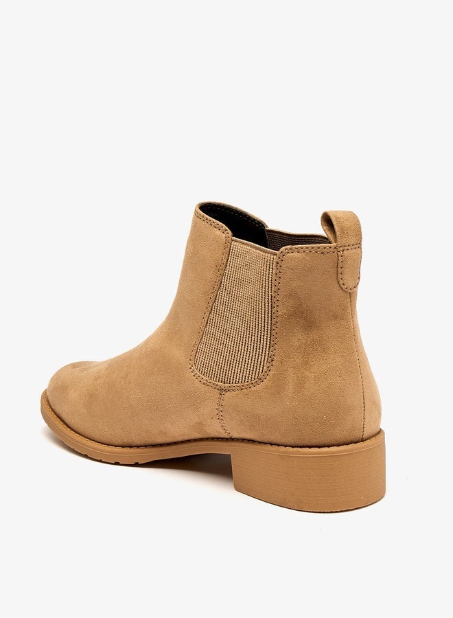 Celeste Women's Slip-On Ankle Boots with Block Heels and Pull Tabs - Image 3