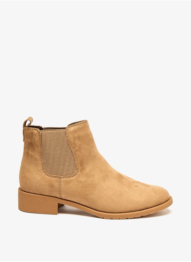 Celeste Women's Slip-On Ankle Boots with Block Heels and Pull Tabs  - Image 2