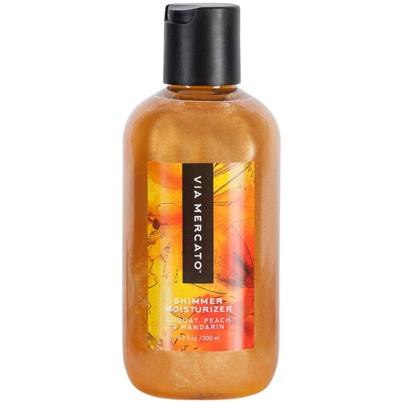 Via Mercato Via Mercato Bella Collection, Hydrates & Invigorates, Shimmer Moisturizer, 200 ML, No. 1 - Loquat, Peach & Mandarin 