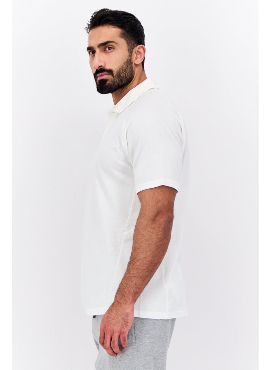 PUMA Men Sportswear Fit Short Sleeve Football Polo Shirts, White  - Image 2