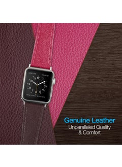 Naztech Apple Watch 2 3 4 5 6 Se 42 44 mm Leather Strap Band  - Image 2