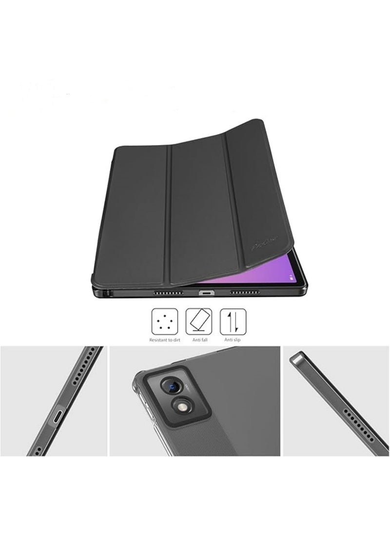 اووكاي حافظة لوحة مفاتيح لمس باللغتين العربية والإنجليزية متوافقة مع جهاز لينوفو آيديا تاب برو 12.7 بوصة 2025، حافظة واقية رفيعة مع لوحة مفاتيح وماوس لاسلكيين قابلين للفصل بتقنية بلوتوث (أسود) - Image 3