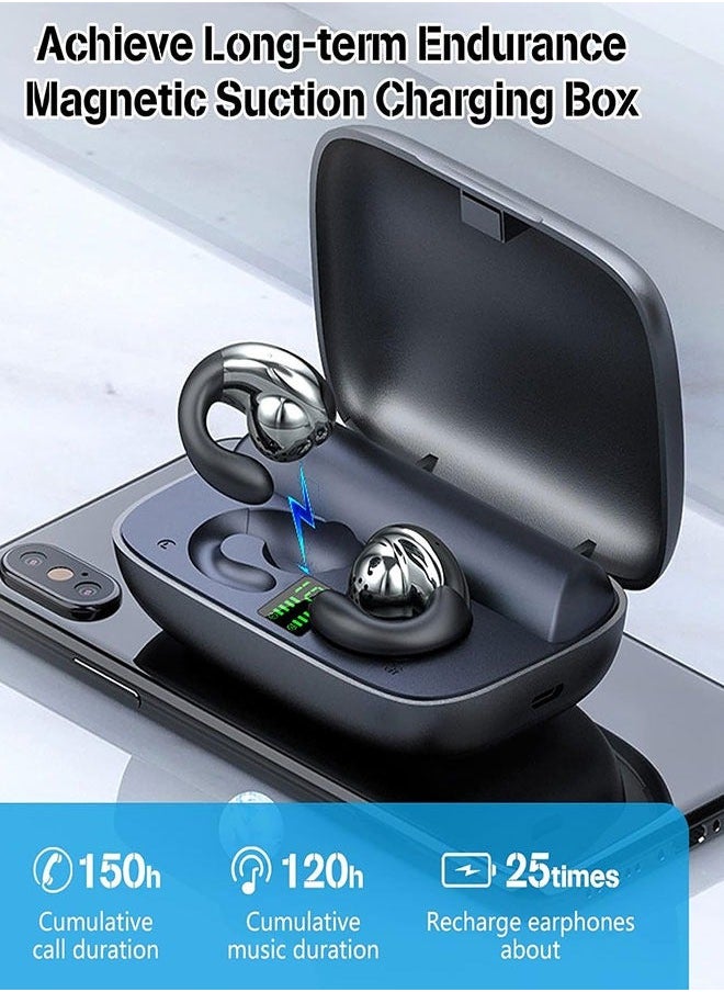 Generic - Wireless Bluetooth Headset with Open Adjustable Noise Cancellation, V5.3 TWS (Blue) - Image 1