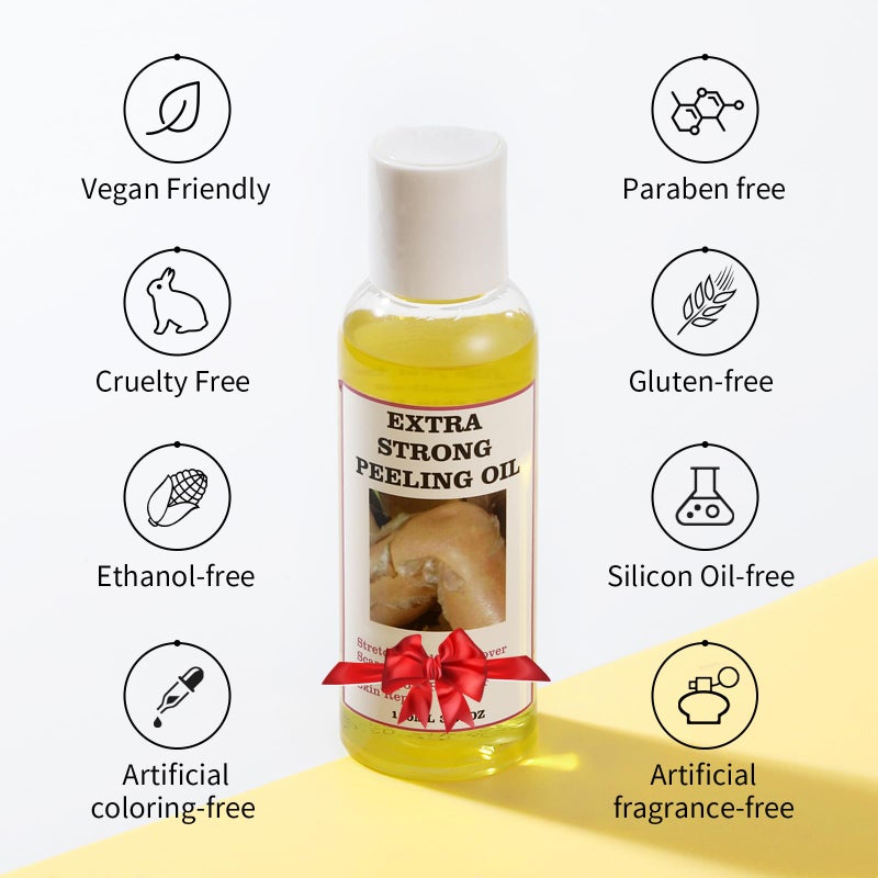 YAFUSIPE Yellow Peeling Oil for Dark Skin Strong Peel Oil Extra Strength Exfoliating Chemical Exfoliant Peels Solution at Home Body Peeling for Exfoliate Body Hand Foot Knuckle All Skin Type 3.66 OZ - Image 4