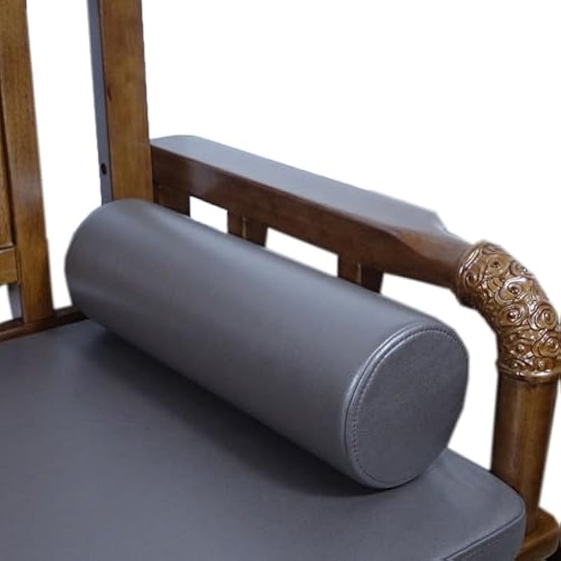 Smooth Cloth Round Roll Pillow Sponge Lumbar Cushion Sleeping Cylinder Long Bolster Pillow Cervical Neck Roll Pillow (Coffee, 13×48cm/5.12×18.9Inch) - Image 1