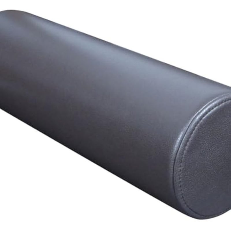 Smooth Cloth Round Roll Pillow Sponge Lumbar Cushion Sleeping Cylinder Long Bolster Pillow Cervical Neck Roll Pillow (Coffee, 13×48cm/5.12×18.9Inch) - Image 2