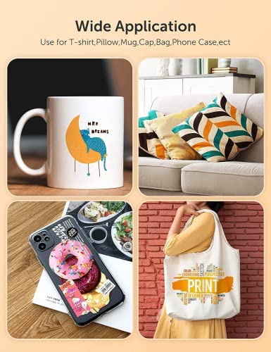 Hiipoo 580ML Sublimation Ink Refilled Bottlescompatible for ET2400 ET2720 ET2760 ET2750 ET4800 ET-2800 ET-2803 ET-2850 Inkjet Printers Heat Press Transfer on Mugs T-Shirts - Image 5