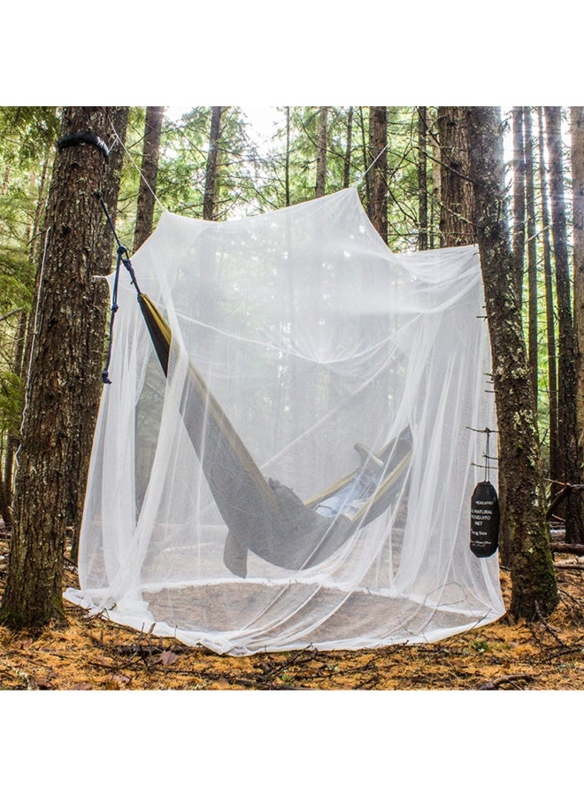 Mekkapro  Ultra Large Mosquito Net with Carry Bag Bug Netting with 2 Openings Mosquito Netting for Bed Patio Camping Outdoor  Travel Mosquito Net for Bed with Carrying Pouch  Hanging Kit - Image 1