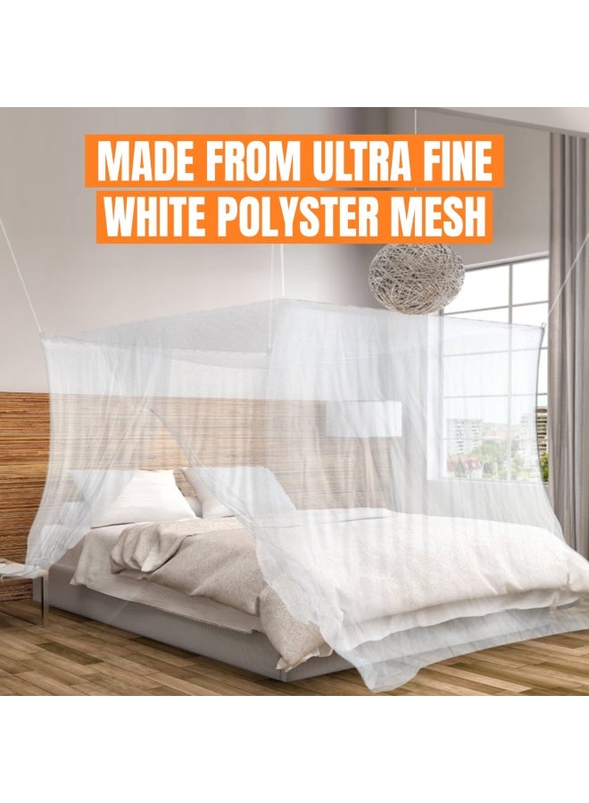 Mekkapro  Ultra Large Mosquito Net with Carry Bag Bug Netting with 2 Openings Mosquito Netting for Bed Patio Camping Outdoor  Travel Mosquito Net for Bed with Carrying Pouch  Hanging Kit - Image 2