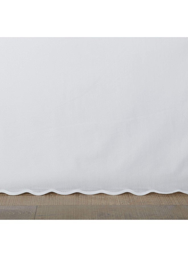 Stone Cottage - Queen Bedskirt, Cotton Tailored Bedskirt with Split Corners, Oeko-Tex Certified (Solid White) - Image 5