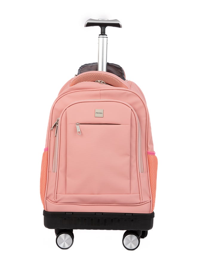 بريما حقيبة ظهر قابلة للطي 20 بوصة بأربع عجلات | حقيبة مدرسية للطلاب بعجلات، مناسبة للسفر والعمل والجامعة، جيوب متعددة، حافظة لابتوب، مقبض قوي قابل للطي، مدمجة وواسعة للاستخدام اليومي - Image 1