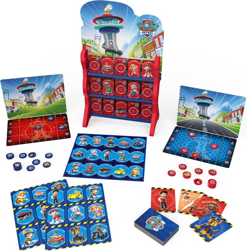 Spin Master Games 6065470, Spielesammlung mit Brettspielen Kinder, Dame, Tic-Tac-Toe, Memory, Bingo, Nix da, Kartenspiele, Paw-Patrol-Spielzeug für Vorschulkinder - Image 1