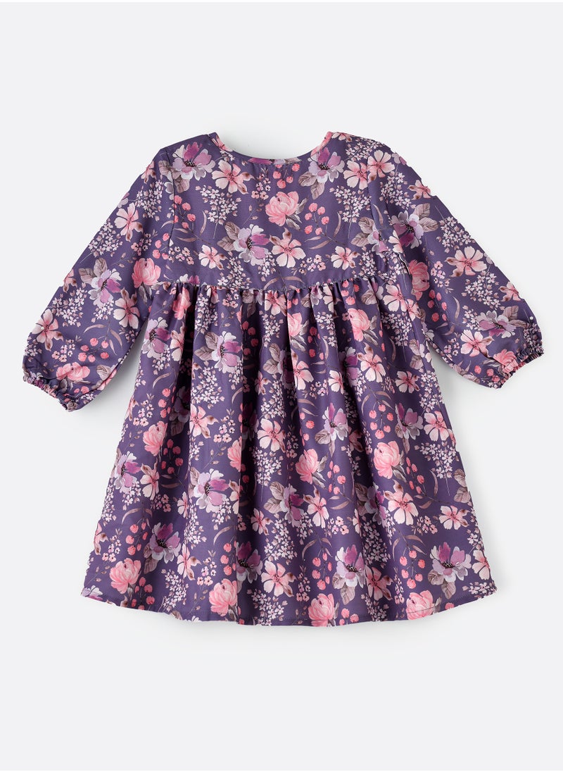 Jelliene Twirling Through Summer: Girls' Viscose Floral Sundress  - Image 2