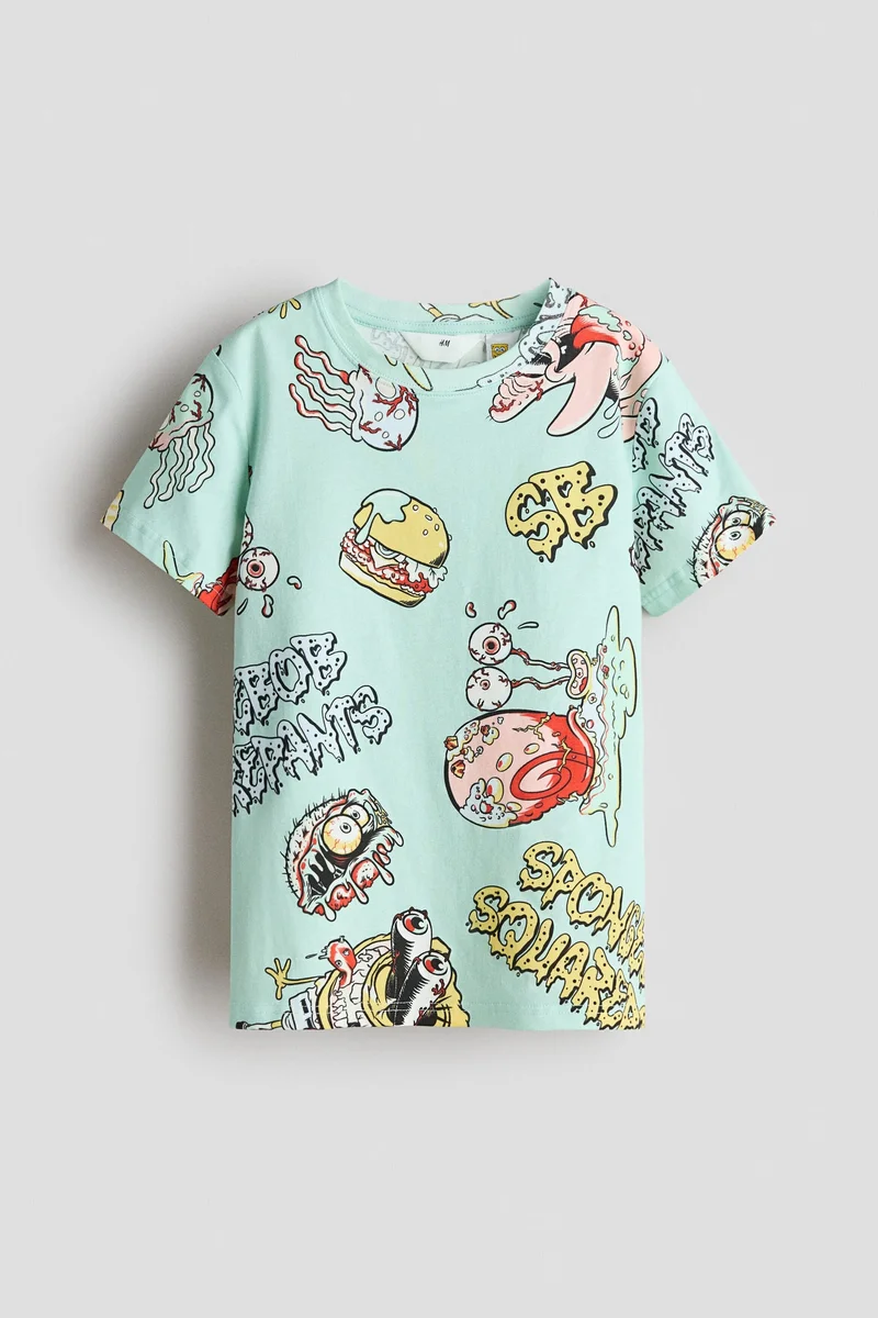 H&M Print-motif cotton T-shirt
