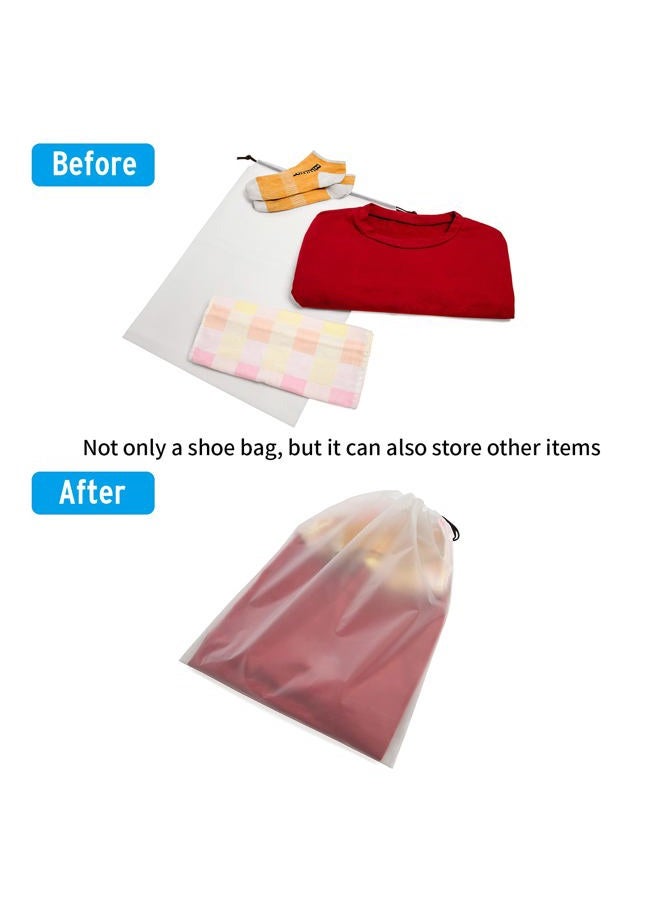 Vorspack Transparent Shoe Bags for Travel Large Clear Shoes Organizers Storage Pouch with Rope for Men and Women 13 Pack - Image 5