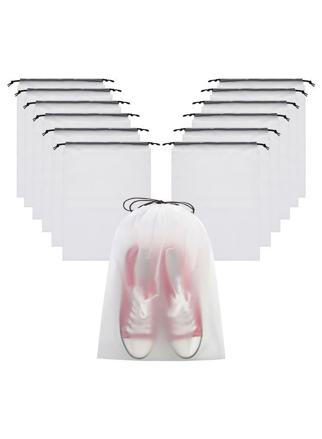 Vorspack Transparent Shoe Bags for Travel Large Clear Shoes Organizers Storage Pouch with Rope for Men and Women 13 Pack - Image 1