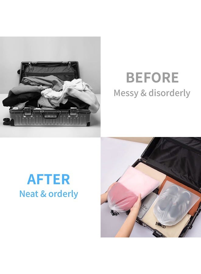 Vorspack Transparent Shoe Bags for Travel Large Clear Shoes Organizers Storage Pouch with Rope for Men and Women 13 Pack - Image 4