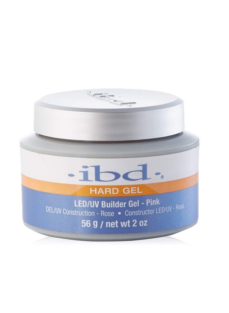 IBD Hard Gel, Led/UV Builder Gel, Pink, 2 oz - Image 1