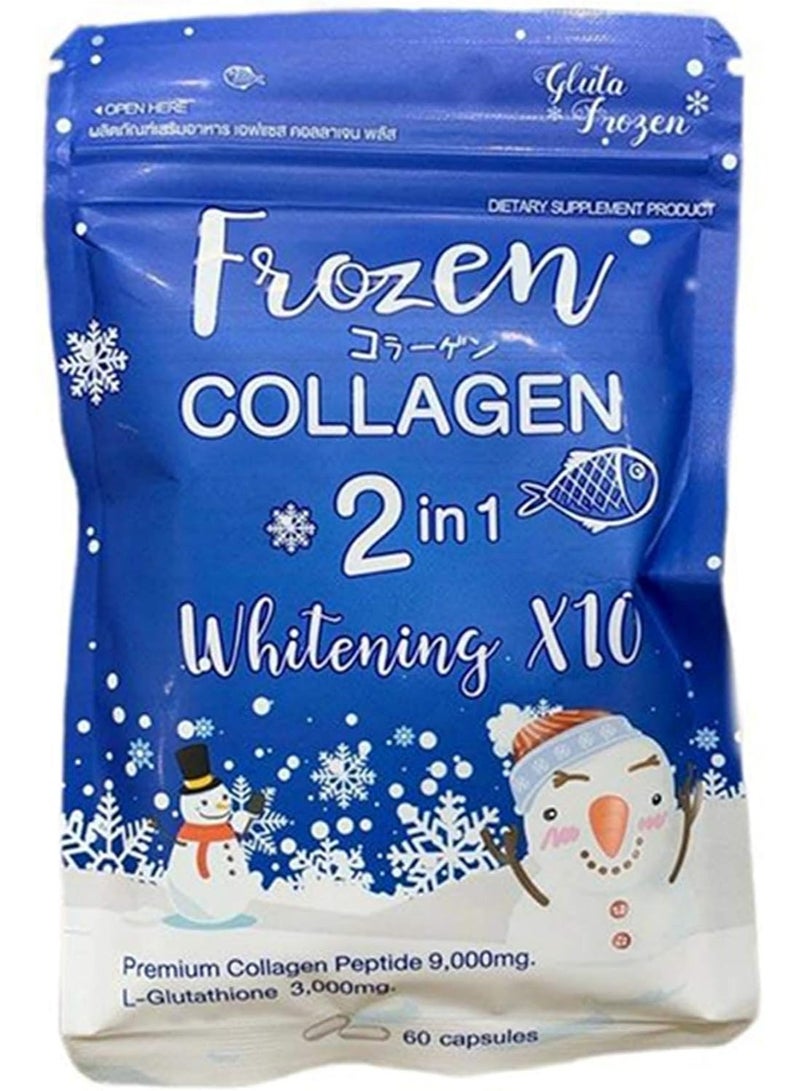 Frozen Collagen 2 In 1 whitening Capsules - 60 Capsules