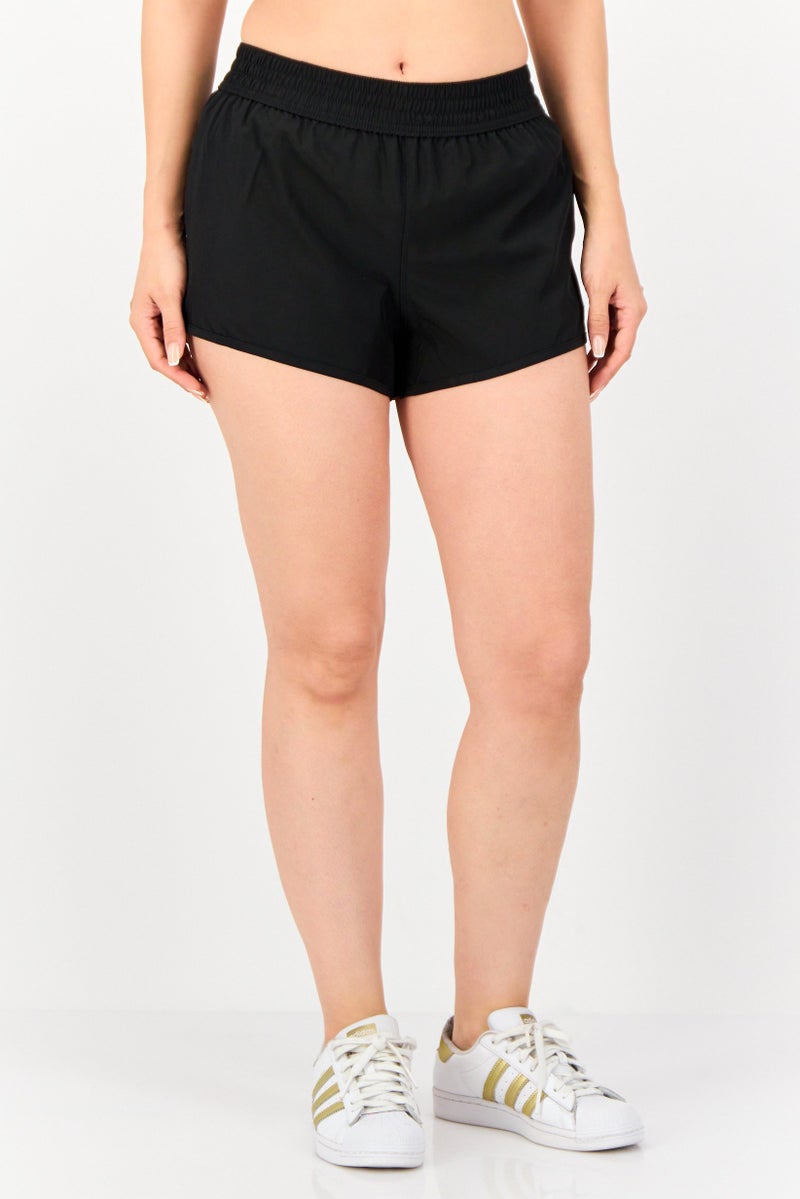 Hurley Women Sportswear Fit Training Shorts, Black  - Image 1