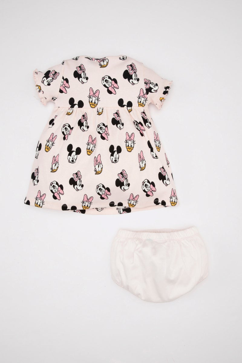 DeFacto Baby Girl Disney Mickey & Minnie Camisole Dress Panties 2 Piece Set - Image 5