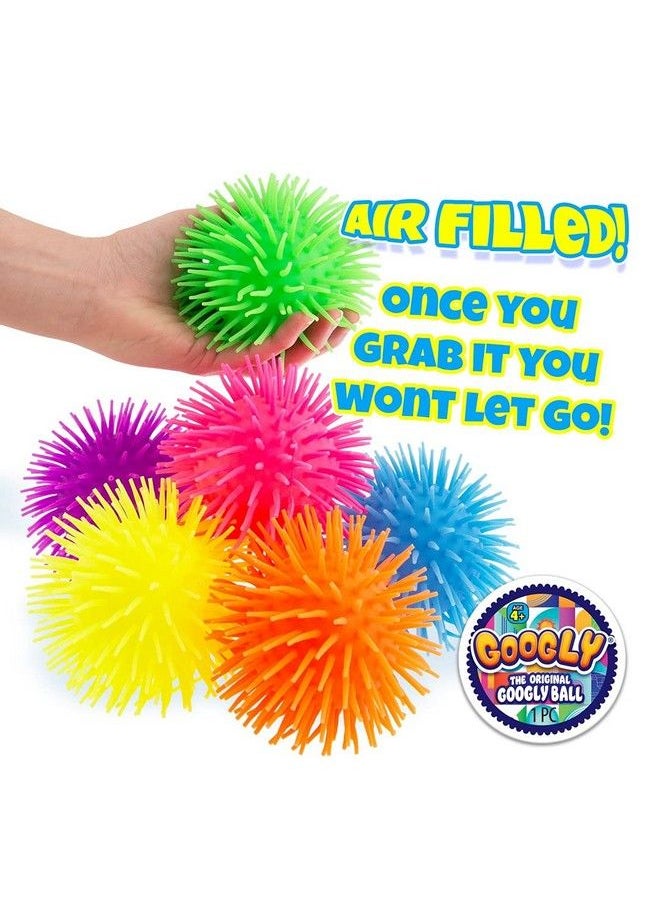 Ja-Ru - Googly Puffer Ball Rubber Stretchy Spike Ball (1 Unit Assorted) Soft Squishy Ball & Stretchable Tentacles Colorful Cool Ball Fidget Toy For Kids & Adults Therapy Balls & Party Favor Supply 221631 - Image 1