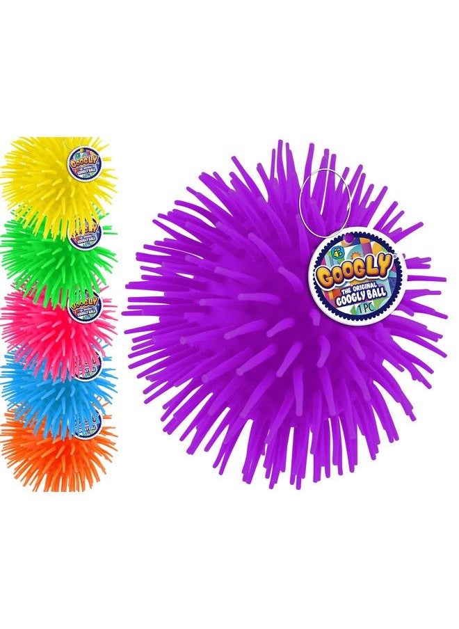Ja-Ru - Googly Puffer Ball Rubber Stretchy Spike Ball (1 Unit Assorted) Soft Squishy Ball & Stretchable Tentacles Colorful Cool Ball Fidget Toy For Kids & Adults Therapy Balls & Party Favor Supply 221631 - Image 1
