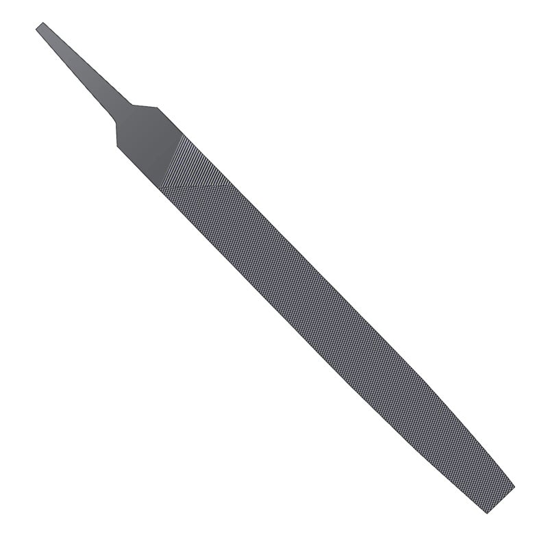 Hatonseyan 6inch Flat Medium Cut File Double Cut Teeth High Carbon Steel Hand File Single Cut Hardened Without Handle Ideal for Wood Metal Plastic