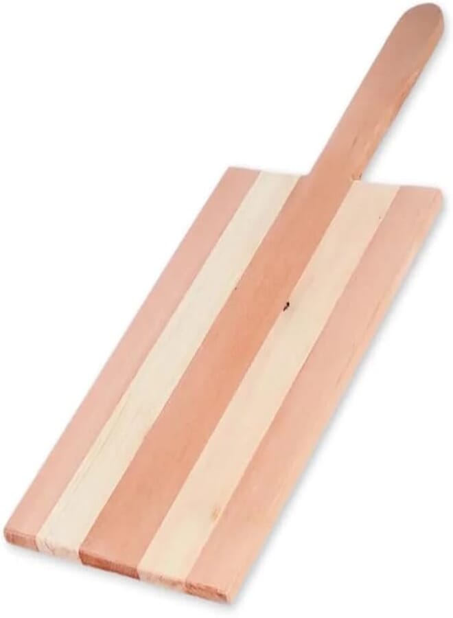 SAS Rectangular Wooden Pizza Tray: 31x20cm for Elegant Pizza Presentation